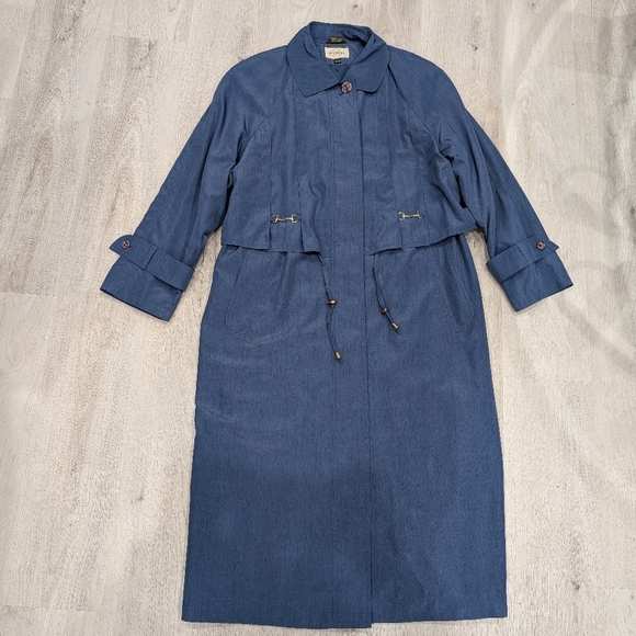 Vintage sequence women's Blue Coat size 11/12 - Picture 7 of 13